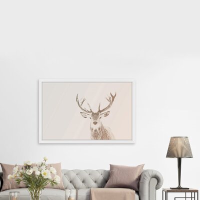 Buck Stare 2' Framed Painting Print -  Marmont Hill, MH-COLORA-41-NWFP-30