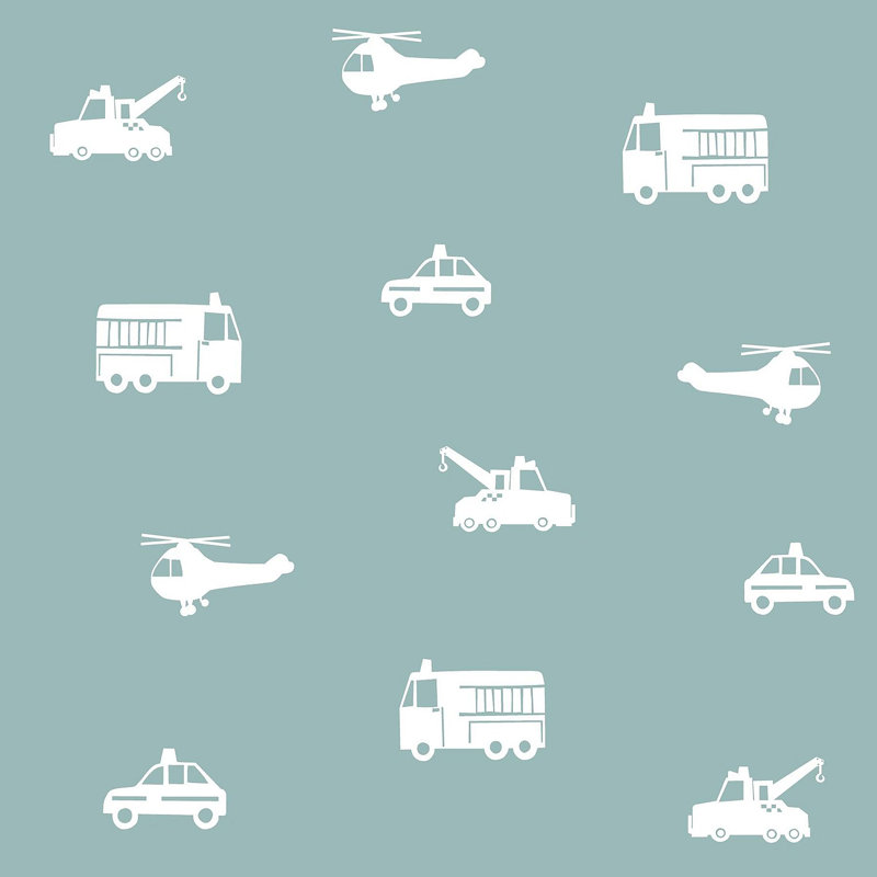 Briony Navy Vehicles Wallpaper, Blue