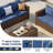 4-Pieces Wide Armrest Outdoor Sectional Rattan Conversation Set with Storage Table.-1276475980