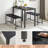 3-piece Dining Table Set with 2 Dining Benches