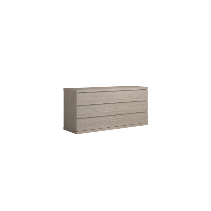 Commode double 6 tiroirs Mayberry, Beige