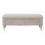 Linen Upholstered Storage Bench