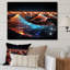 Abstrait paysage urbain futuriste du son I sur toile-446181124-446181128