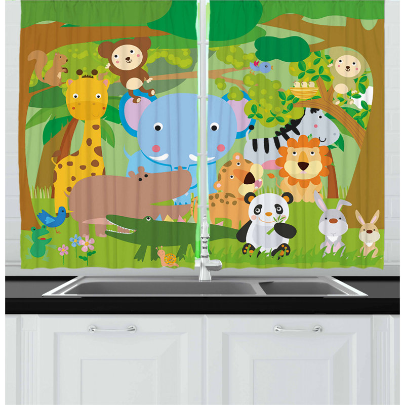 Pointed Kitchen Curtain