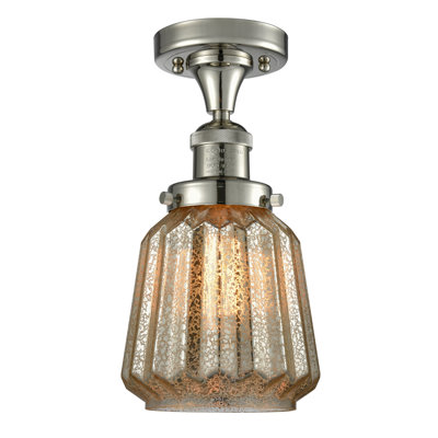 Vinson Glass Semi Flush Mount
