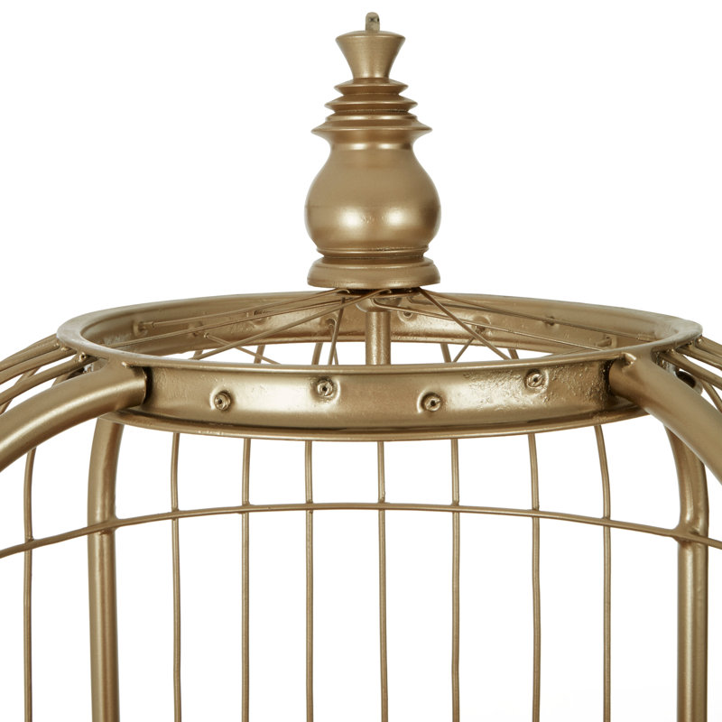 56cm W Iron Shelving Unit, Champagne Gold, 150cm H x 56cm W x 56cm D