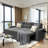 81" L-Shaped Sleeper Sofa With Pull-Out Bed & Armrest Storage-2061494321