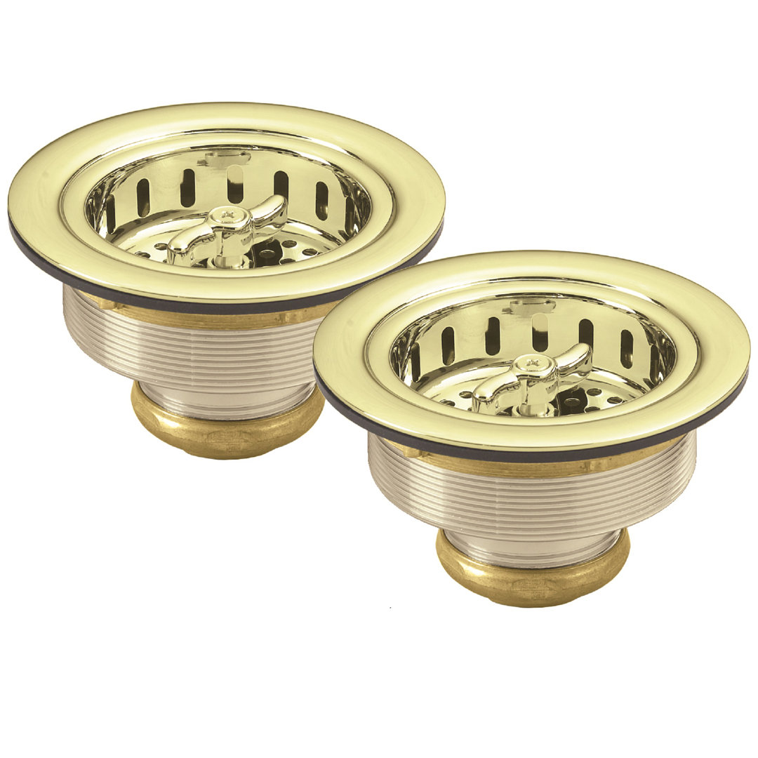 Kitchen Sink Basket Strainer for Drain - 2-Pack (Set of 2) Westbrass 