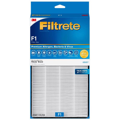Filtrete 3M 12 in H x 6.75 in W Rectangular HEPA Air Purifier Filter 1 Pack