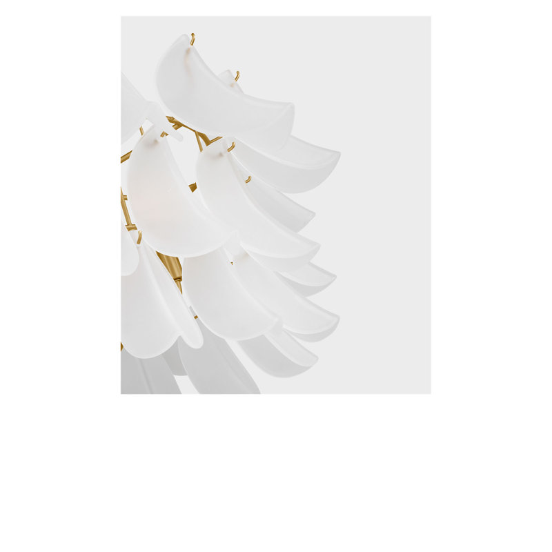 32 Chandelier, Burnished Brass