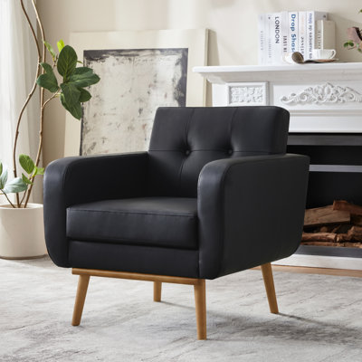 Donka Solid Wood Upholstered Armchairs