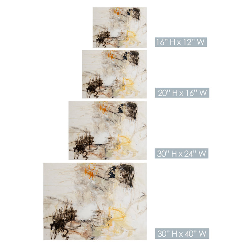 Remaining Neutral Print by Patricia Schwimmer, 12" H x 16" W x 1.5" D, Wrapped Canvas