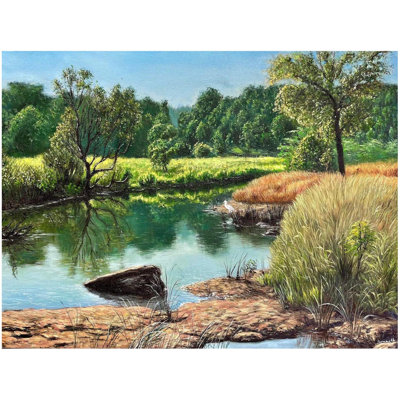 Paysage naturel | Peinture à l'huile par Somnath Harne