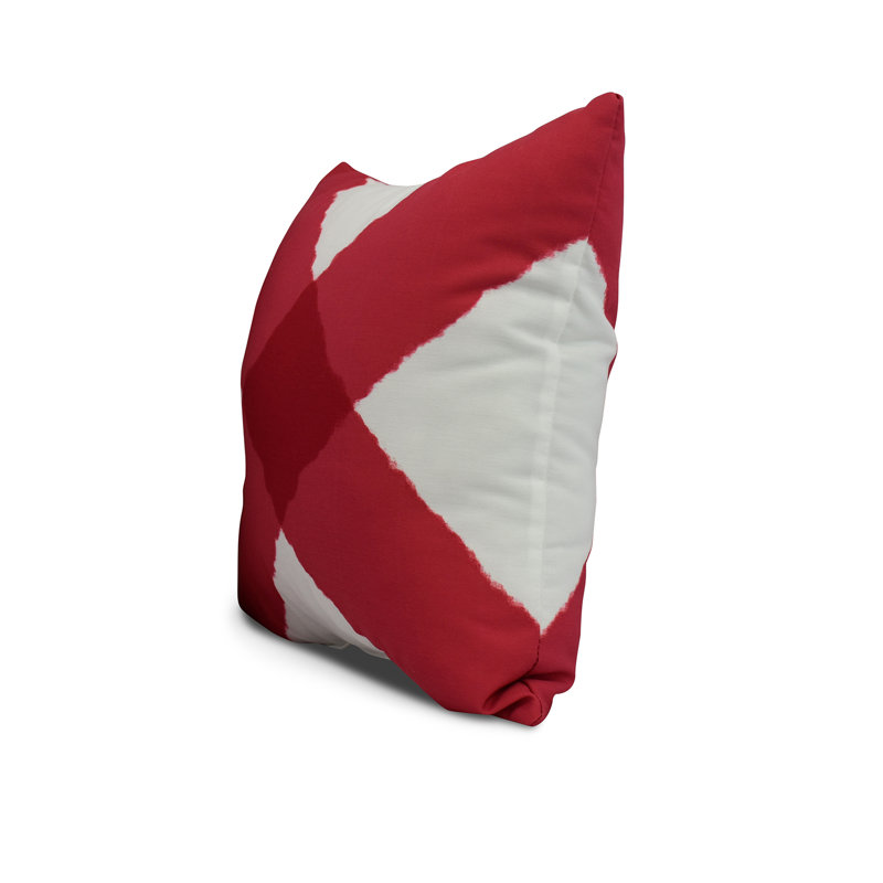 Housse et insert de coussin carré Nantucket, Rouge, 16 po x 1 po