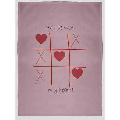 Jeté pour la Saint-Valentin 50 po x 60 po You You Won My Heart