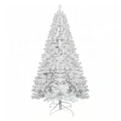 Arbre de Noël 7,5 pi avec fil mémoire, arbre en PVC à charnière de 1200 pointes, assemblage facile pour la décoration intérieure des Fêtes