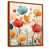 Toile avec cadre flottant brun