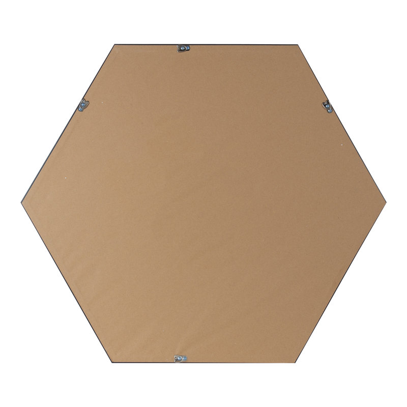 Bensonhurst Flat Mirror, 26" H x 22" W, Black