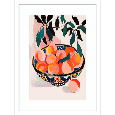 Ottilie "Fresh Peach Fruit Bowl" Print
