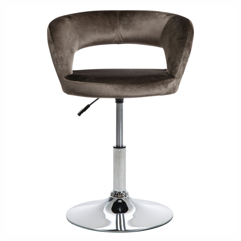 Giselle Contemporary Vanity Chair, Soot