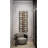 Lleucu 2-Bottle Helical Wall-Mounted Metal Wine Rack Kit in Golden Bronze - 5" tall, Dual Depth (left)-60688431