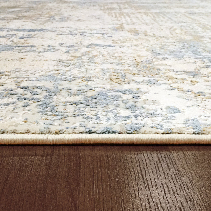 Tapis gris Shaniya, Rectangle 2 pi x 3 pi 11 po