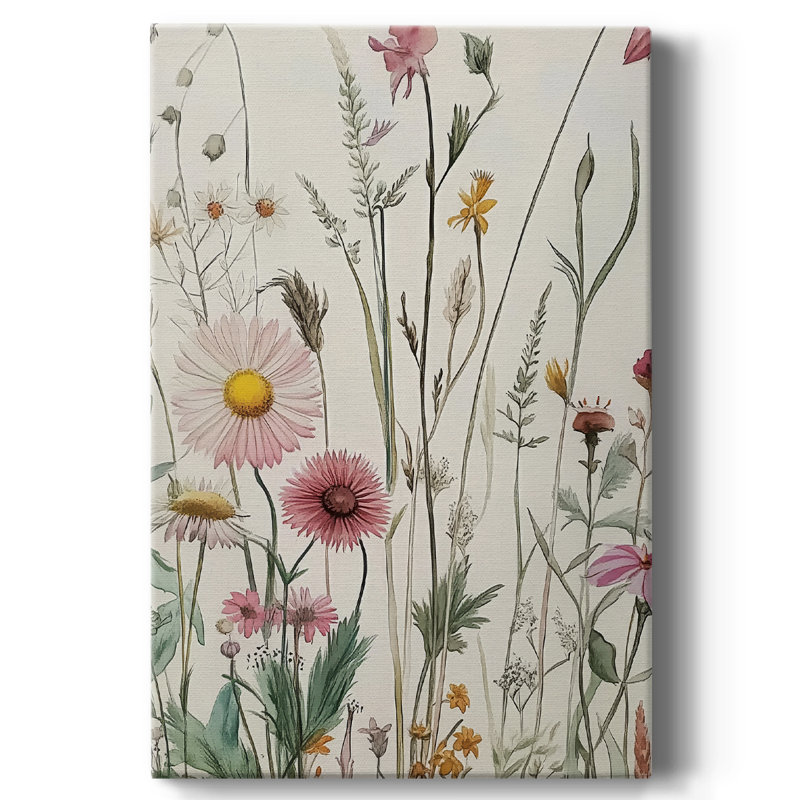 Toile tendue avec motif floral Lxxvi, H 60 po x l 40 po