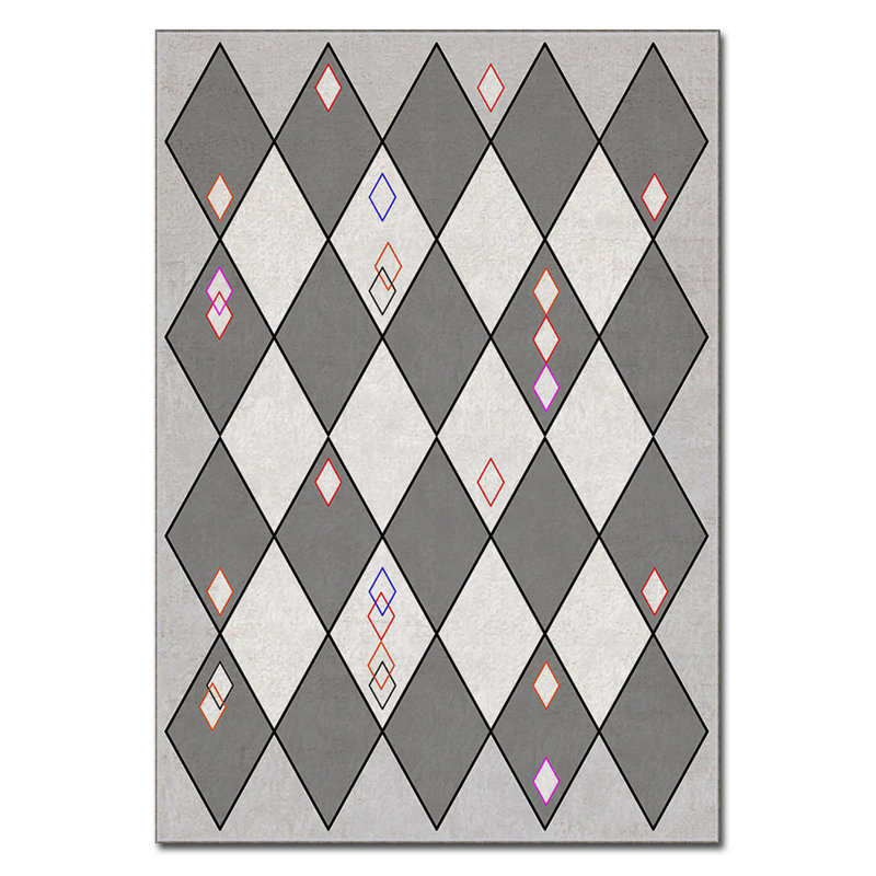 Luxurious Area Rug, 100% Polyester, 5.9 x 9.2 Feet | 740 g/m² Weight, Non-Slip Felt Dot Underside, Easy Clean Velvet Fabric, 0.08 in Pile Height | Machine Washable, Perfect for Living Room & Bedroom Décor