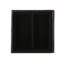 Unité centrale brune pour bureau à domicile, avec rangement et plateau supérieur, rangement supérieur réversible contemporain de 29 po x 29 po