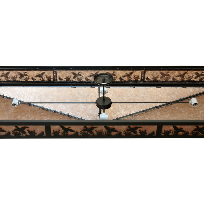 Rustic Lodge 8 - Light Semi Flush Mount
