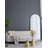 28X1x74" Celine Black Arch Body Mirror-29774414