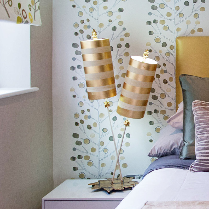 Nettle Luxe 40" Table Lamp, Gold