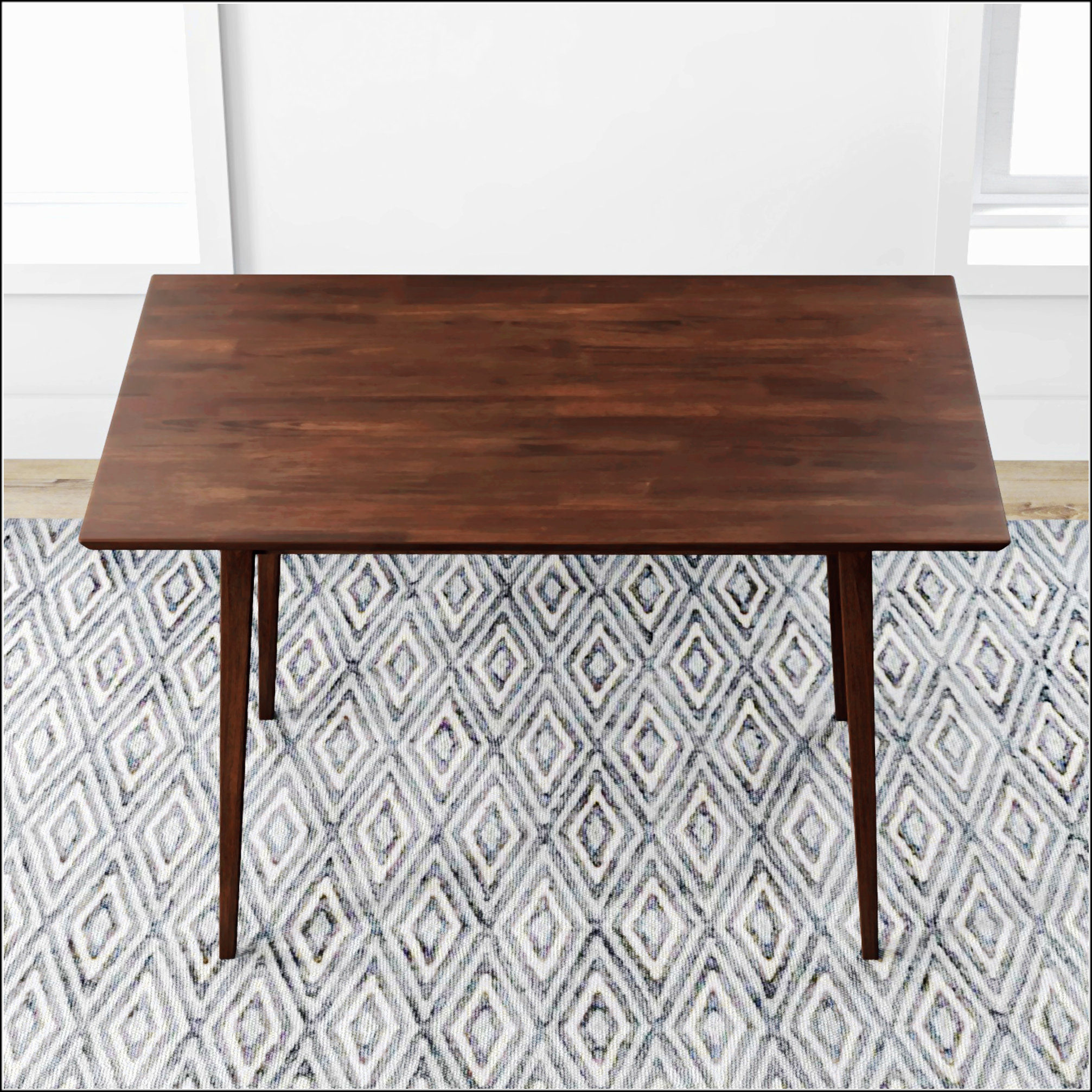 George Oliver Modern Style Solid Wood Rectangular Dining Kitchen Table | Wayfair