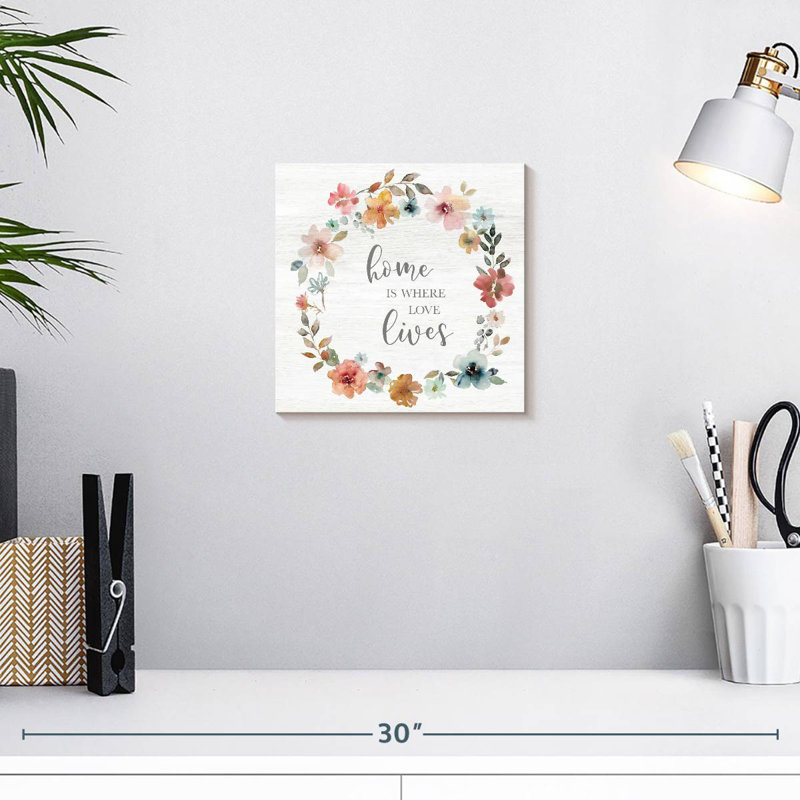 Plaque murale Khylige Love Lives, H 10 po x l 10 po