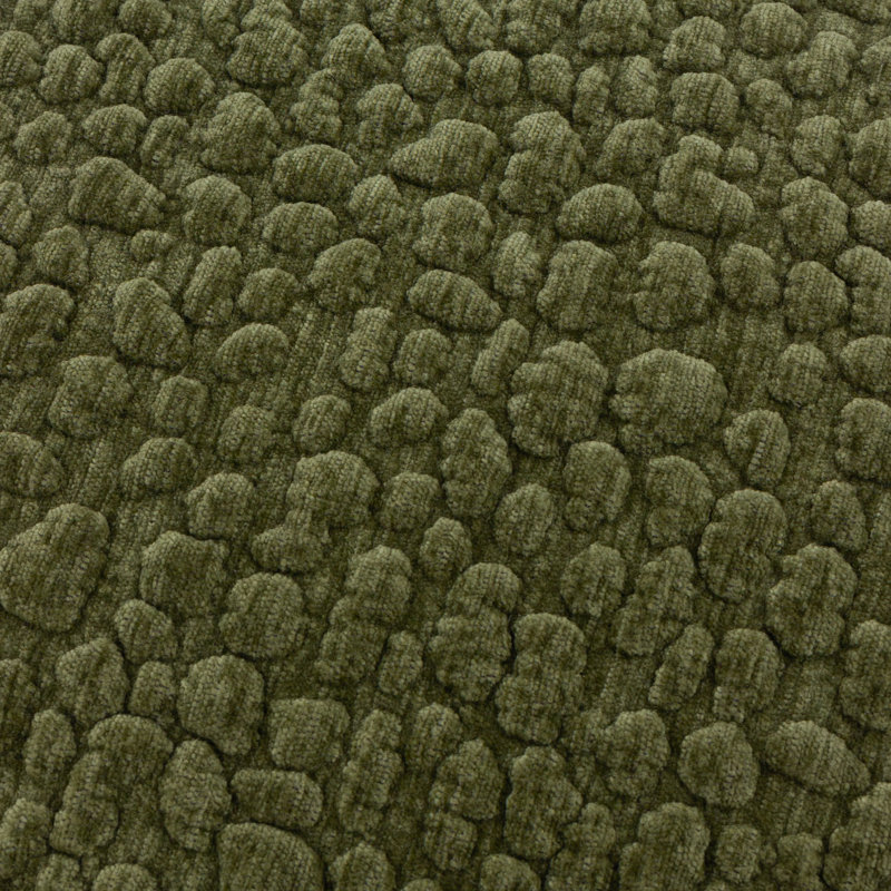 Pebble Chenille Cushion, Polyester, Green
