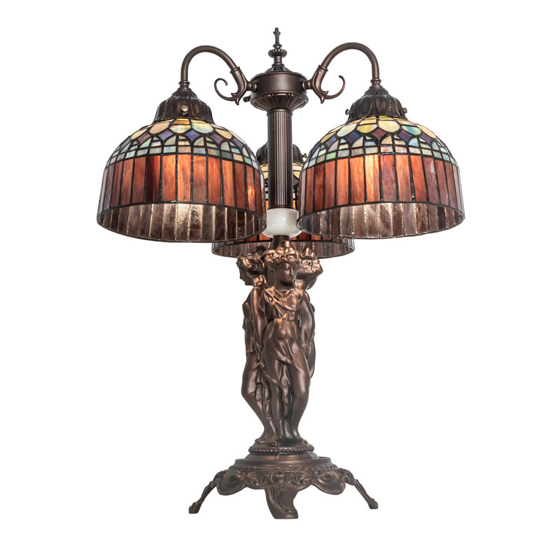 Meyda Tiffany & Stained Glass Arched Table Lamp