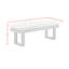 Sherrod Dining Bench - Dark Grey And Olefin Beige