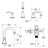 Bathroom faucet with 360 degree turn spout-110825944