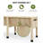 Raised Garden Bed with Legs, 13.7In Depth Wooden Planter Box for Outdoor Growing Vegetables and Herbs, Elevated Garden Bed with Hooks for Backyard, Patio, Balcony-1095804418