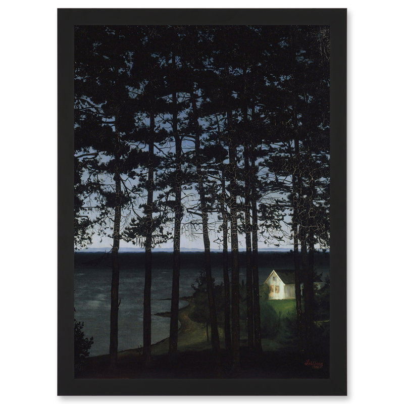 Fisherman's Cottage by Harald Sohlberg - Single Picture Frame Print, 33cm H x 23.4cm W
