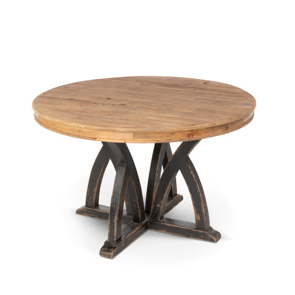 Rosalind Wheeler Anga Round Solid Wood Dining Table - Wayfair Canada
