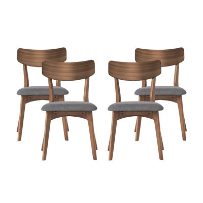 Walnut Finished Frame Dining Chairs - Suitable for Home and Dining Room