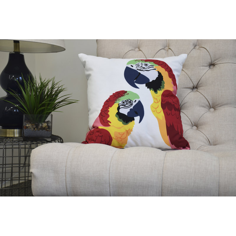 Housse et insert de coussin cubain, Rouge, 20 po x 20 po