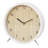Metal Mechanical Tabletop Clock in White