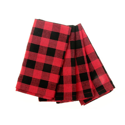 100% Cotton Abstract Round Napkin