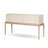 Console Table-Beige Painted Linen