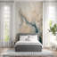 Élégant marbre crème turquoise-154671706
