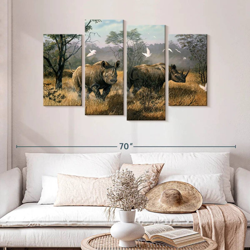 Brampt Rhino Wilderness, 32" H x 52" W