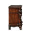 Chêne foncé antique 3 tiroirs avec prise USB Lark W Table de chevet 