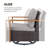 Aldiana 6-Piece Outdoor Conversation Set With Swivel Gliders And Fire Pit Table, 7-Person Wicker Patio Seating With Sofa And Armchairs-141384419-141384444